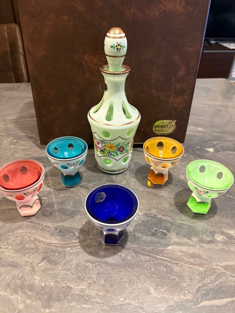 Bohemia Glass デキャンタセット
