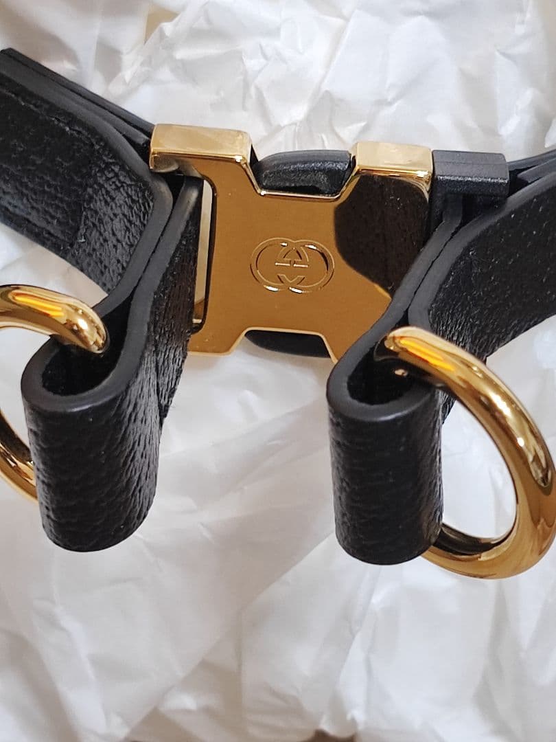 新品 グッチ インターロッキングG ドッグ ハーネス ペット用 散歩 Sサイズ