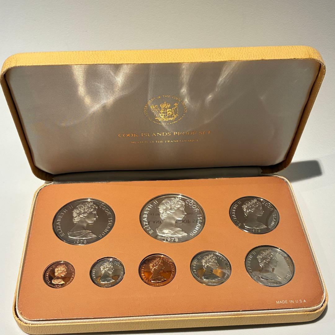 1978年 クック諸島 プルーフ貨幣 セット フランクリン・ミント社