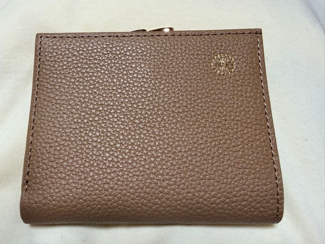 皇居　財布　モカ　ブラウン レザー 二つ折り財布
