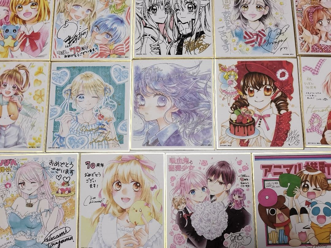 りぼん展　ミニ色紙　全19種類　コンプリート　種村有菜　村田真優　松本夏実