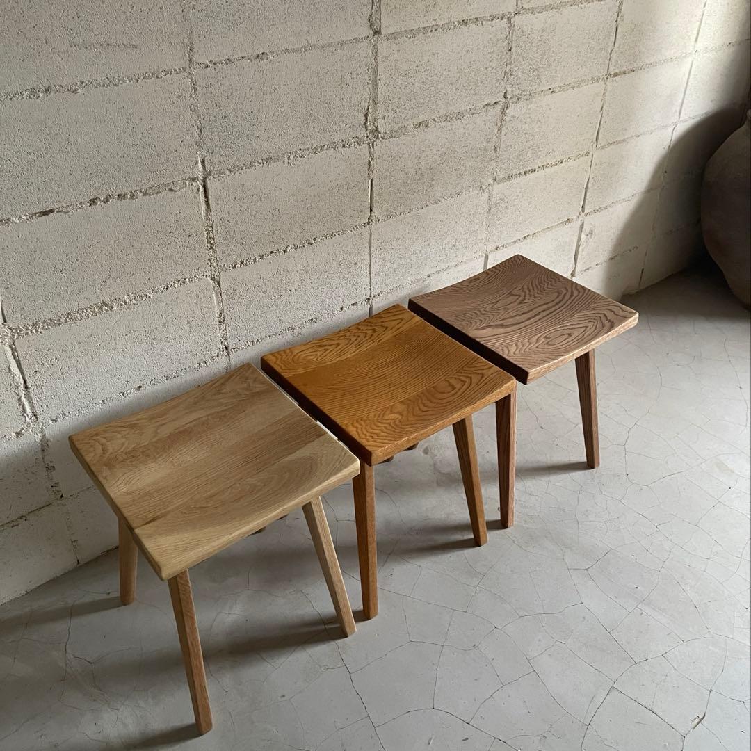 リフレッシュタイプチェア　ロータイプ　オーク無垢材　ウチダ　ナチュラル色