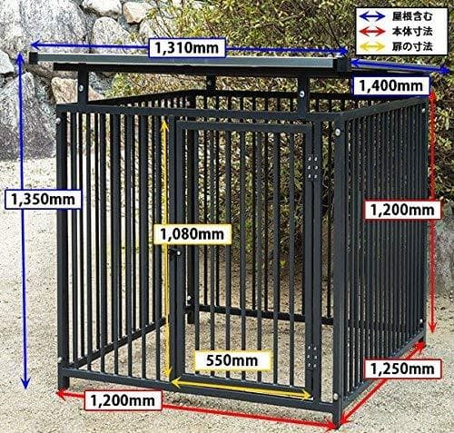 ゆ*お様 ワンちゃんパネル 2-2 シングル屋根セット 大型犬用野外サークル
