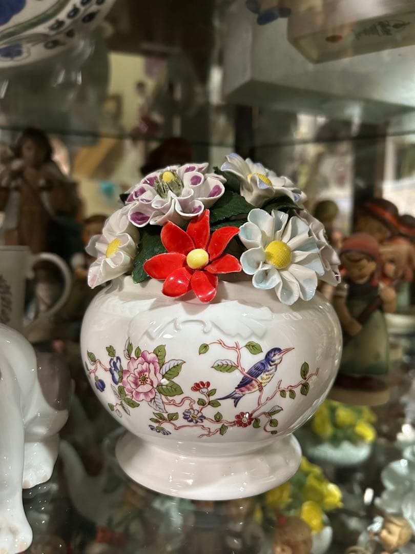 エインズレイ　陶花　オブジェ　置物