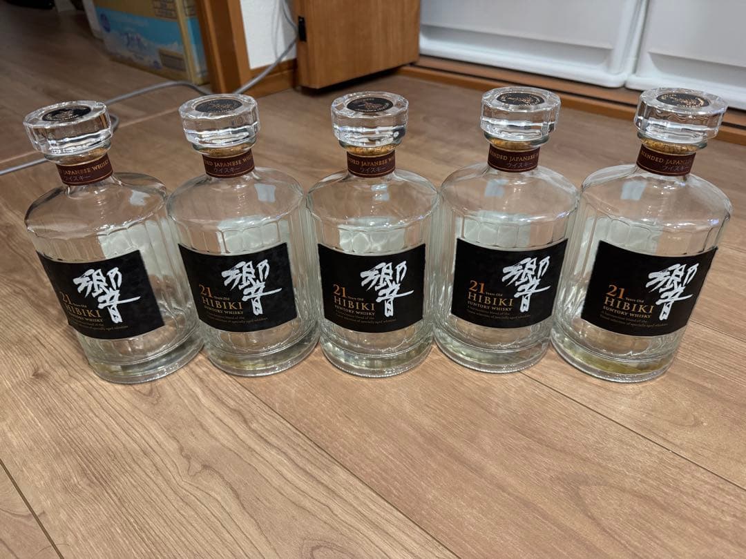 響21年　空瓶5本セット