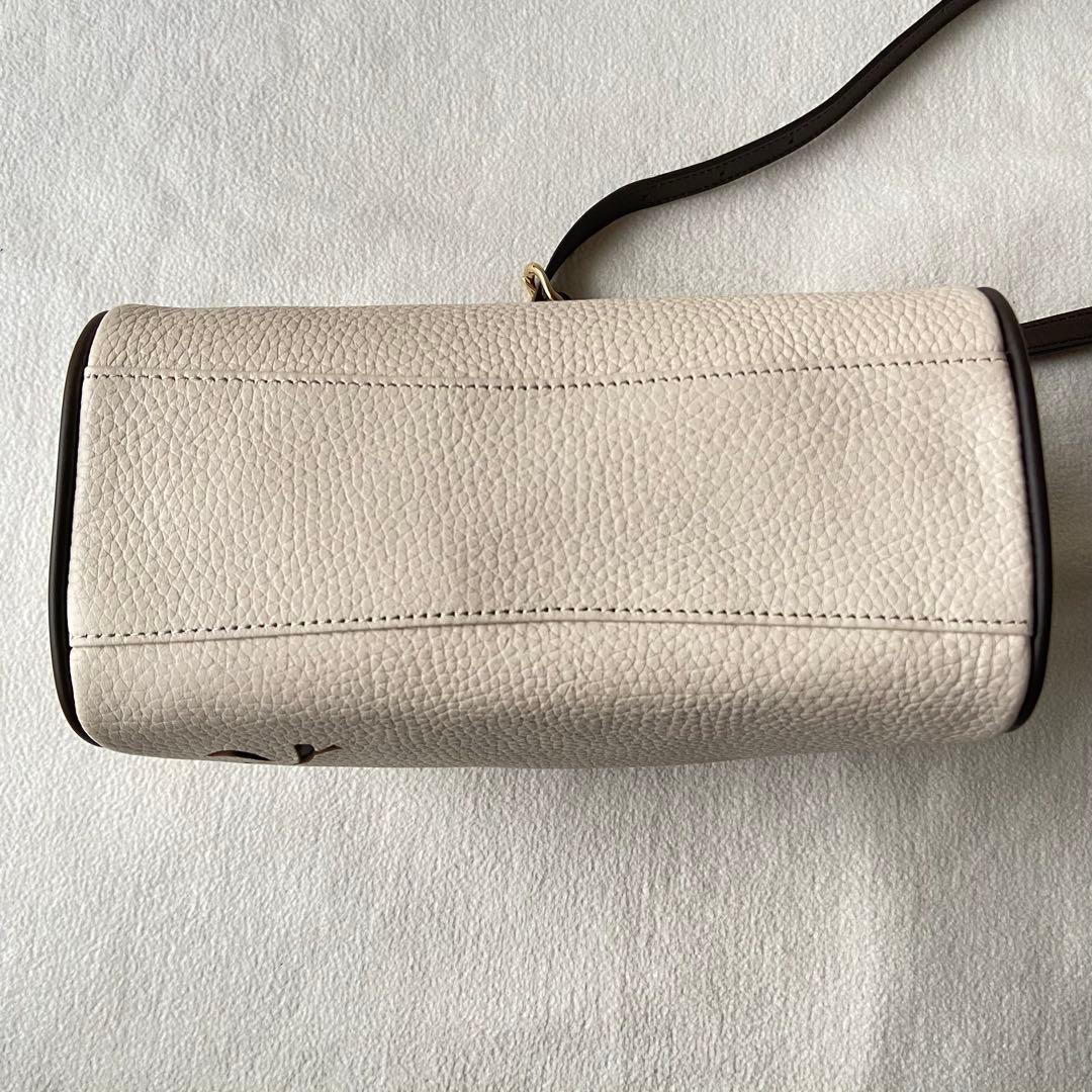 Kitamura キタムラ ショルダーバッグ レザー 本革 牛革 アイボリー