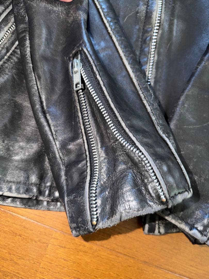 激味 SCHOTT 641 シングルライダース ボアライナー 38 USA