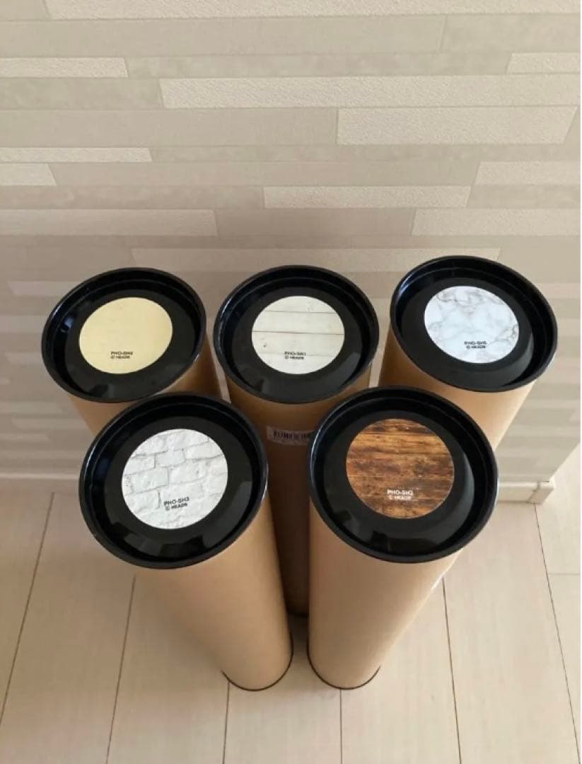 heads ヘッズ　撮影用シート　円筒ケース入り　５種類おまとめ売りです