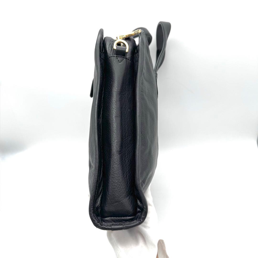 LOEWE ロエベ ヘリテージ ビジネスバッグ 2way レザー ショルダー 黒