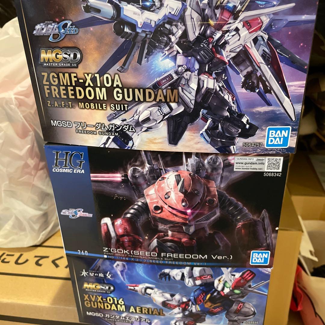 MGSD2種、HGズゴック3点セット