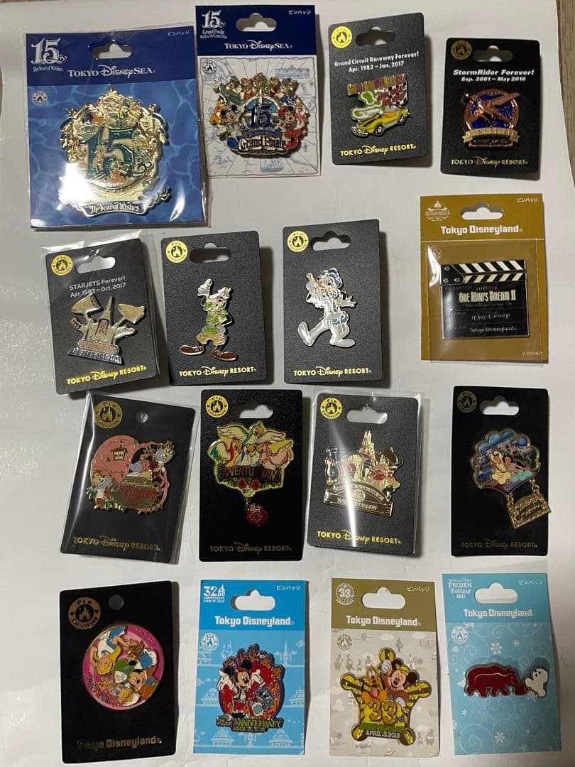 【希少】ディズニー　TDR TDL TDS　ピンバッジ　90点セット まとめ売り