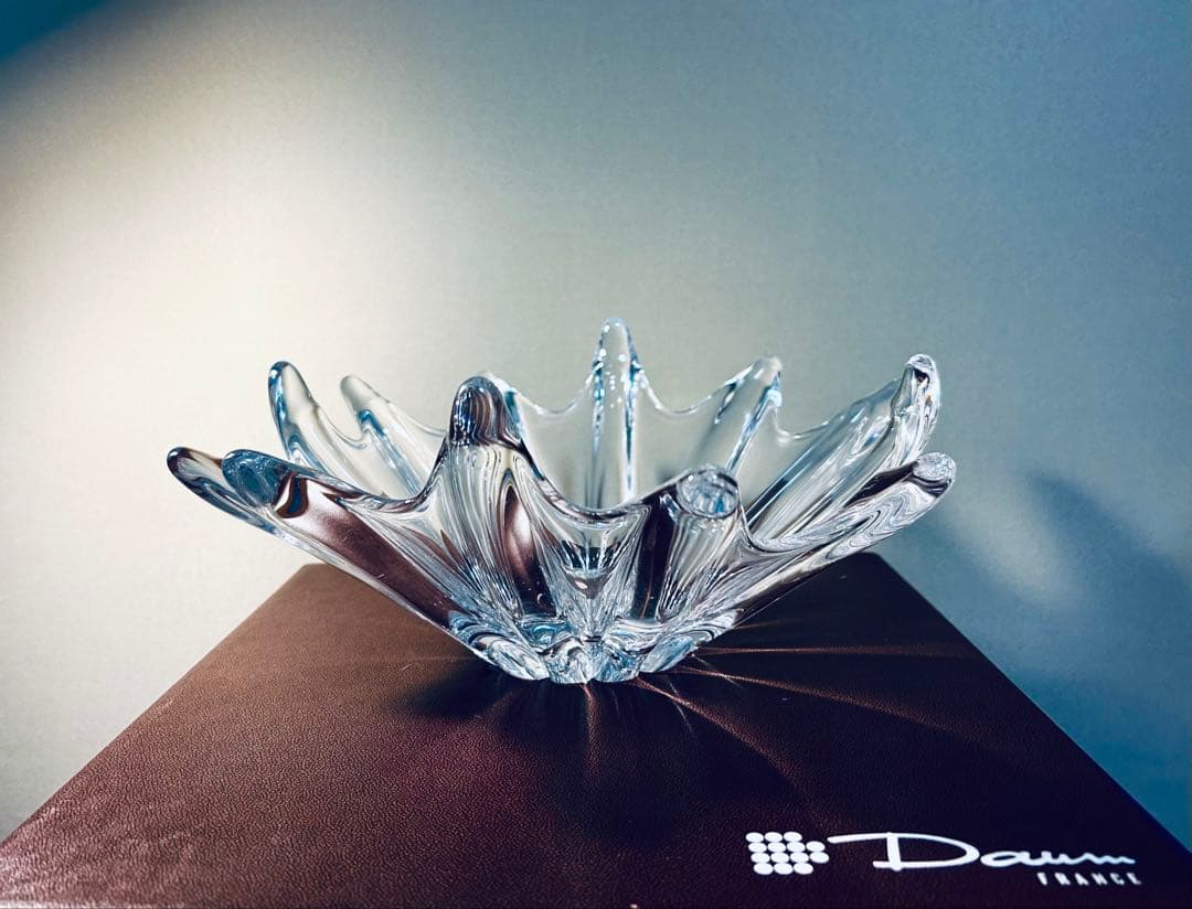 フランス　Daum ドーム　オリオン・スターフィッシュ　クリスタル・アートボウル