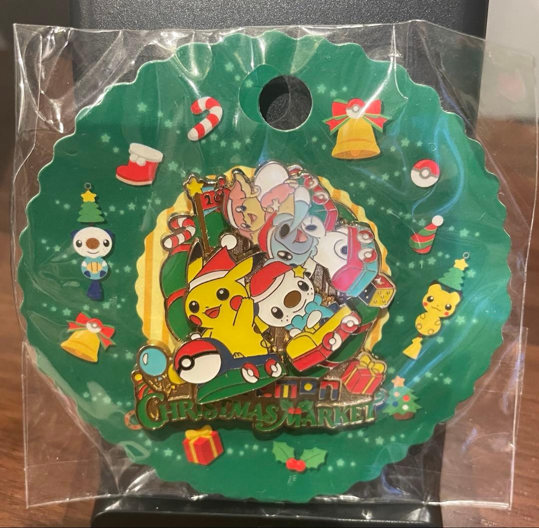 ポケモンセンター ロゴピンズ クリスマスマーケット 新品