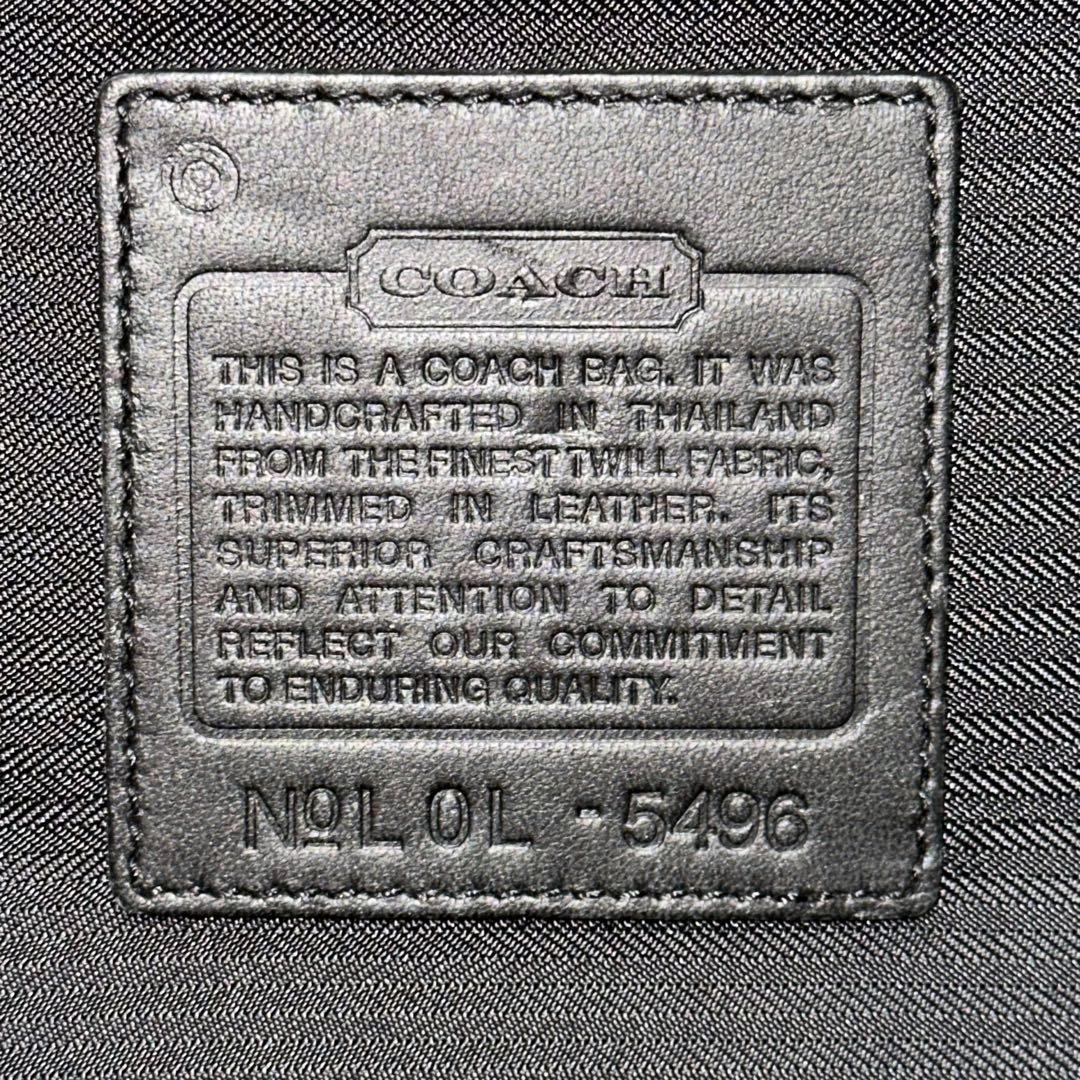 美品　COACH　095　キャリーバッグ　スーツバッグ　ブラック　PVC　レザー