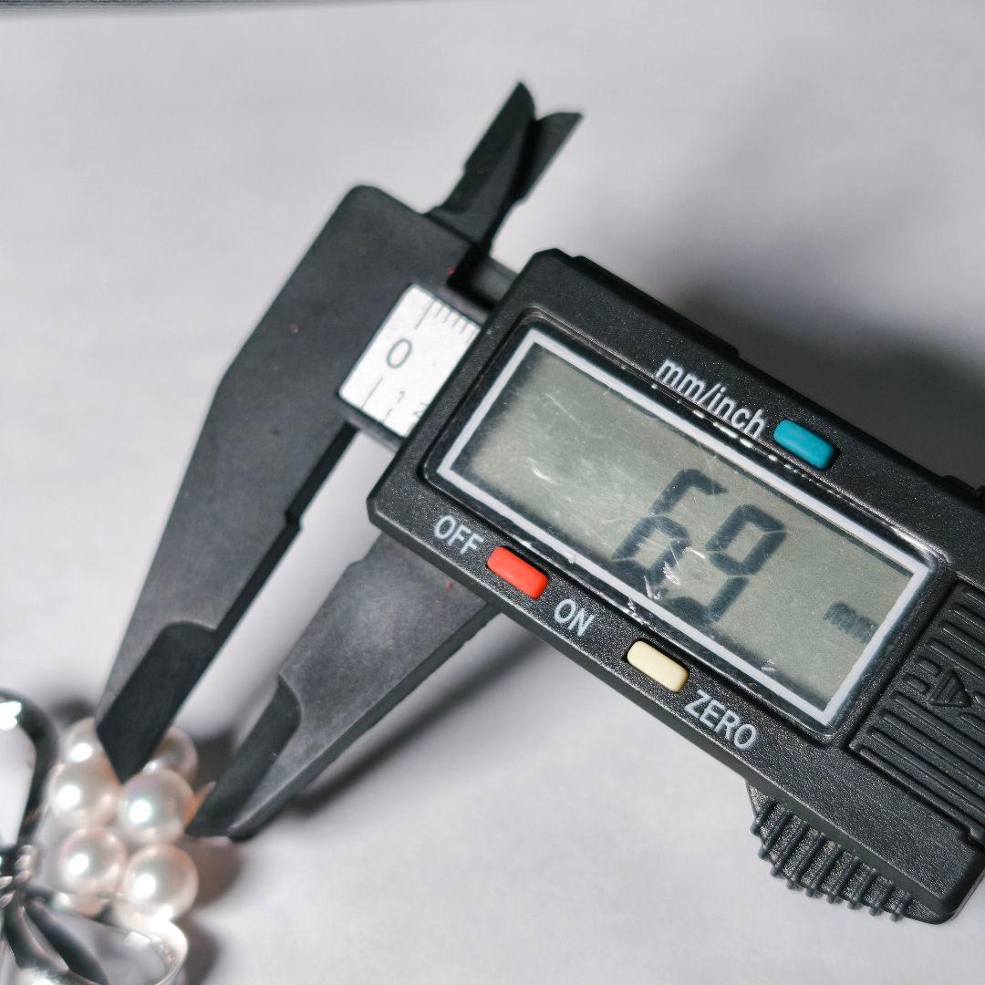 【美品 最高級】ミキモト ブローチ パール リボン 7珠 皇室御用達 正規品