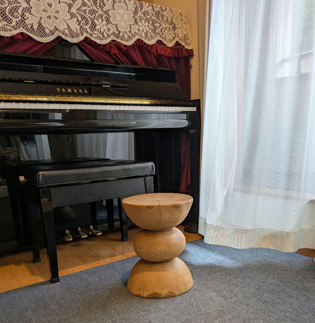 :)　栗　天然木　丸太　椅子　スツール　高さ約35.5㎝