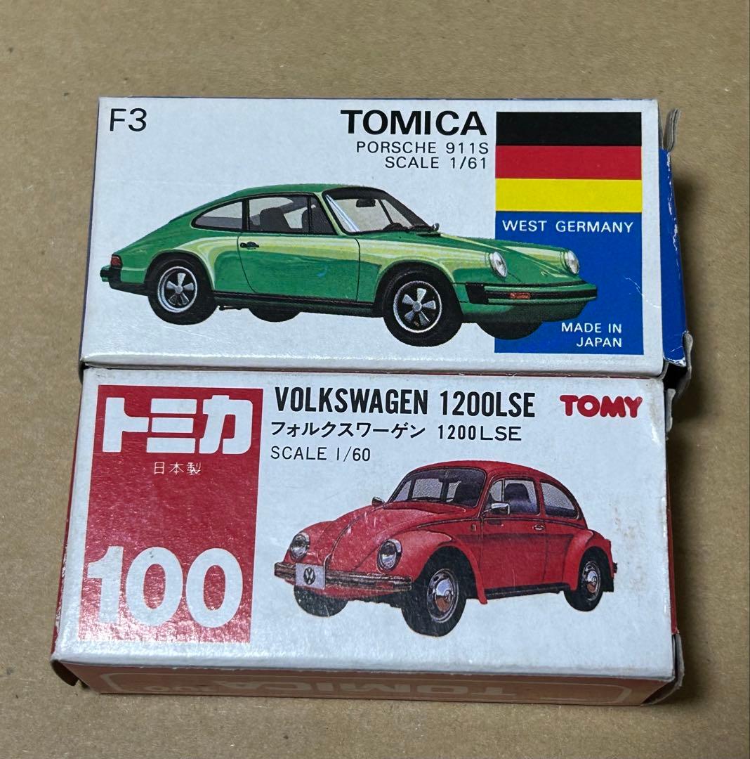 トミカ ポルシェ911S フォルクスワーゲン 1200LSE 2台セット