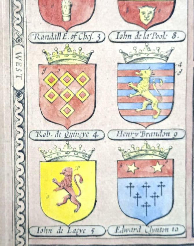 大型作品　西洋古地図　1676年 J. Speed「Lyncolne」