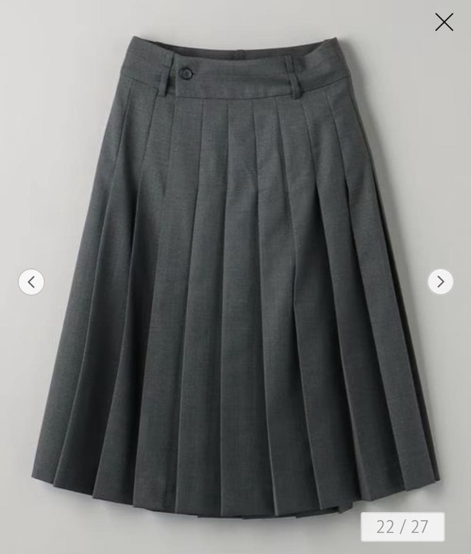 【BEAUTY&YOUTH】ラッププリーツスカート