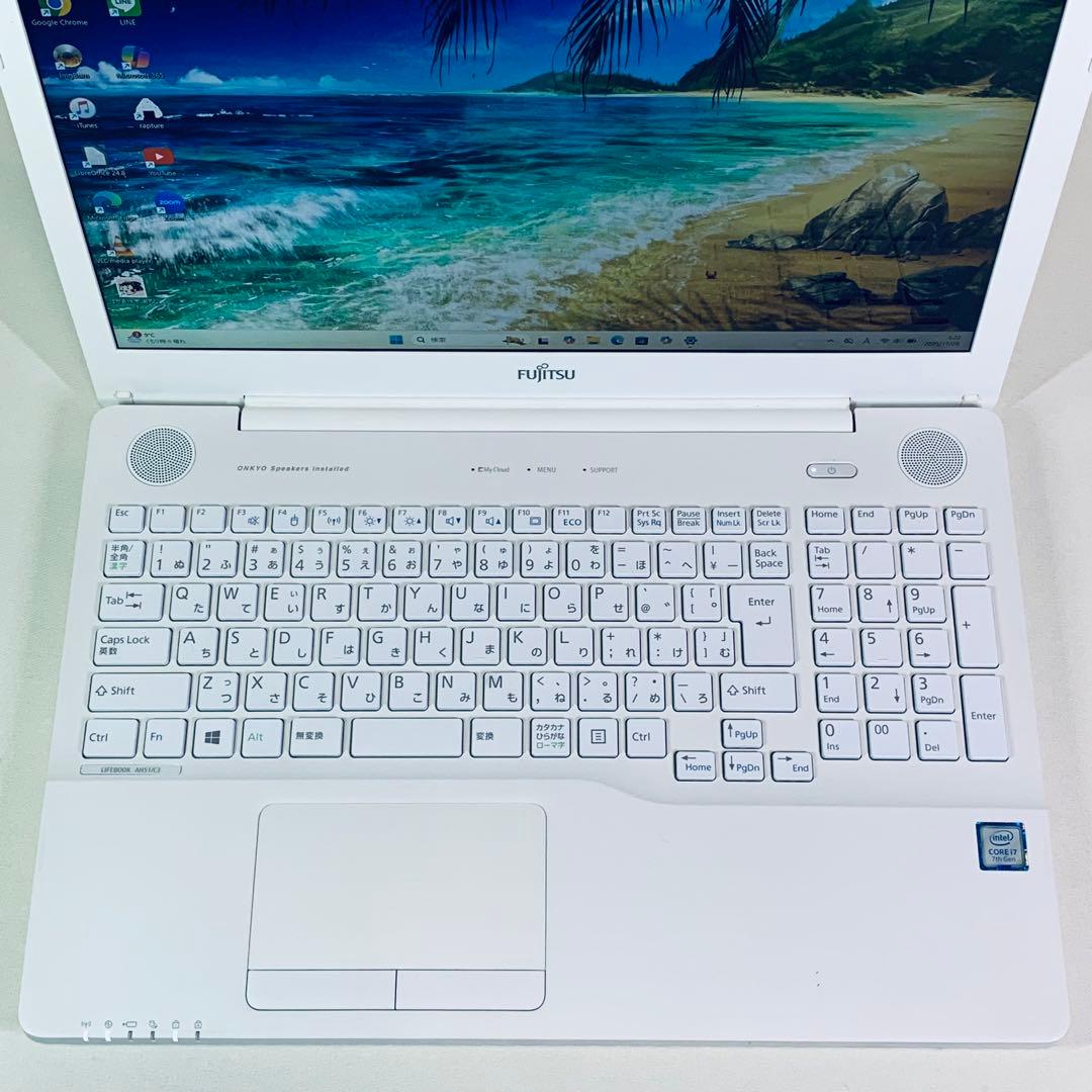 Core i7✨SSD1TB✨32GB✨カメラ✨オフィス✨富士通✨ノートパソコン