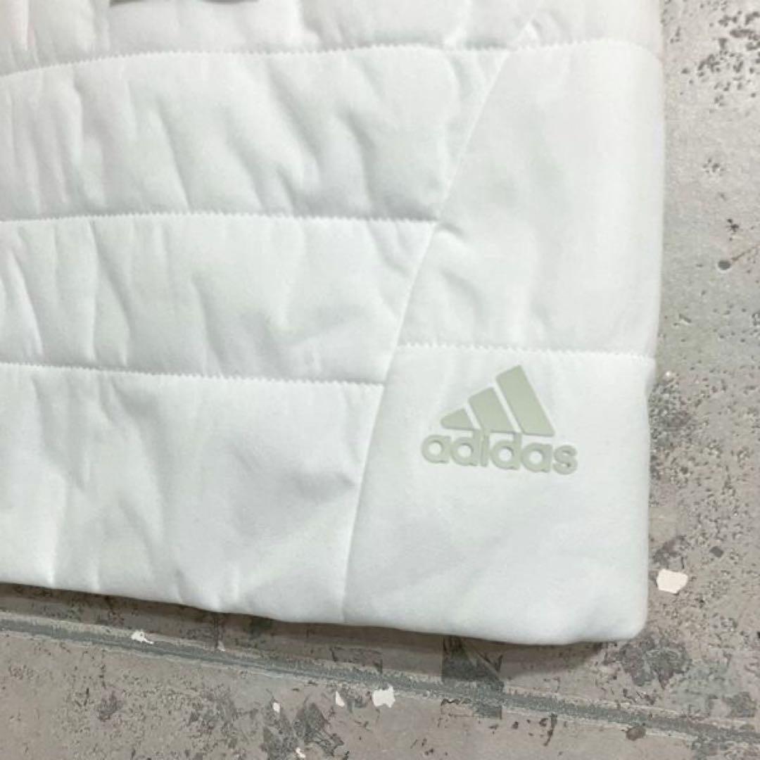 新品 レディースM adidasゴルフ保温 キルティング中綿ジャケット&スカート