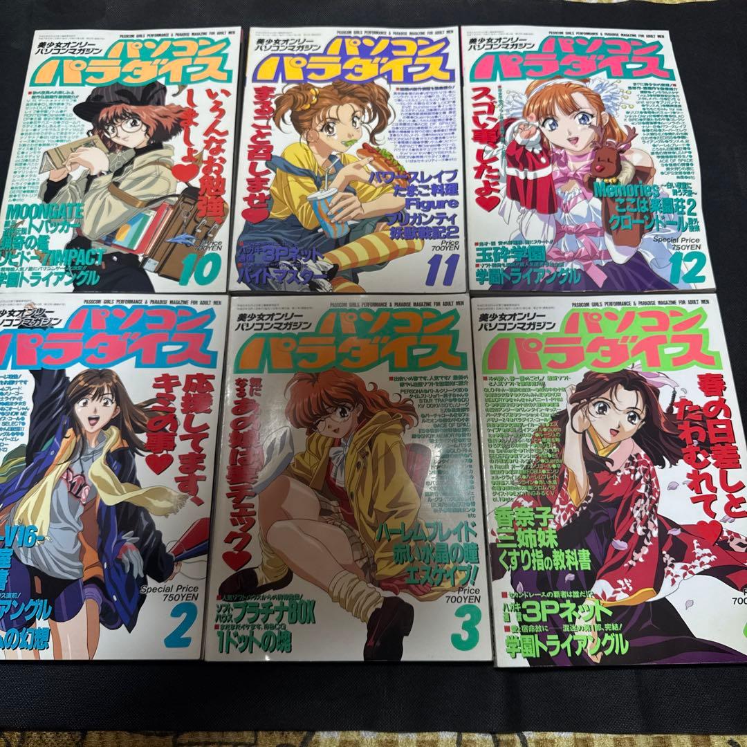 パソコンパラダイス　パソパラチャット　バクバク　メガストア　17冊