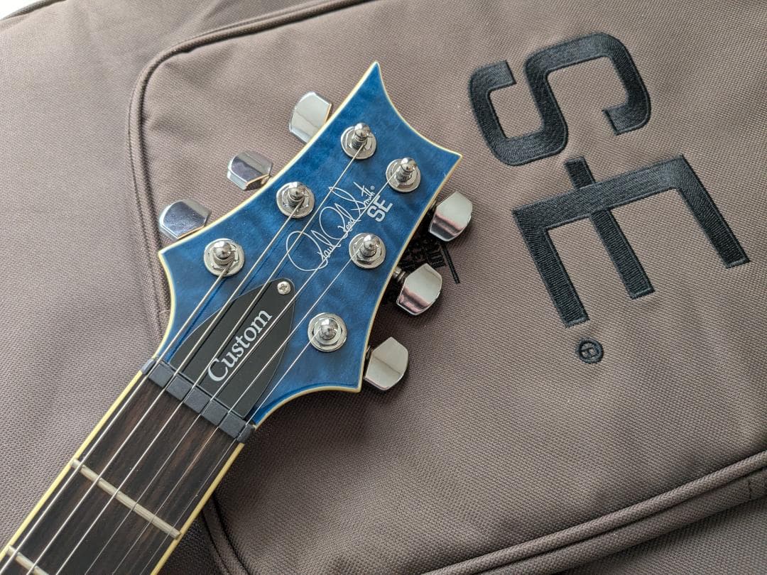 美品 PRS SE Custom 24 Blue Matteo Quilt