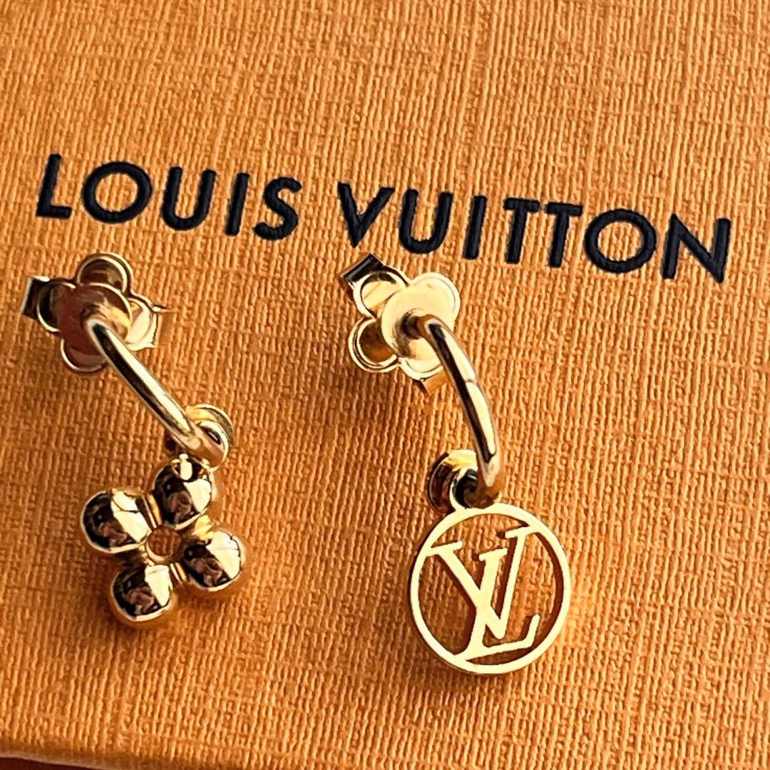美品✨ルイヴィトン ブックルドレイユ ブルーミング ピアス M64859