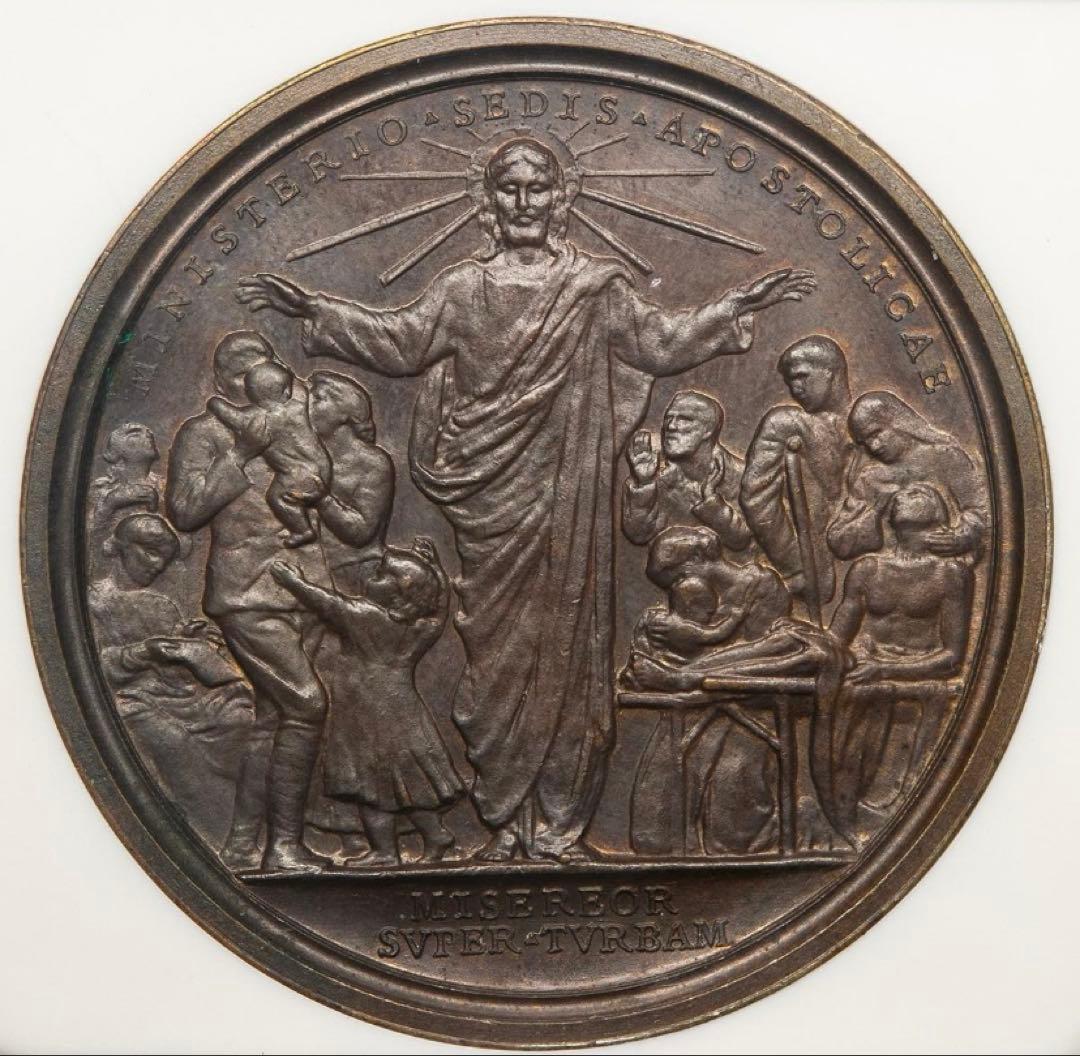 1918年 ブロンズメダル 教皇ベネディクトス 15世