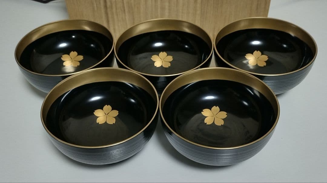 輪島塗　雪月花蒔絵　煮物椀　作家もの