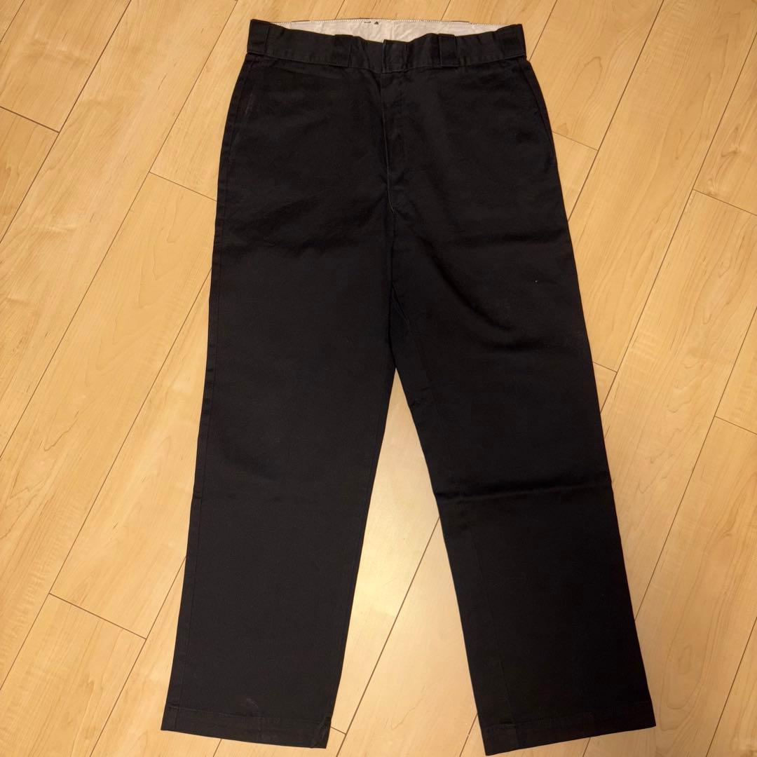 80s Dickies 874 チビタグ ブラック チノパン 34 USA製