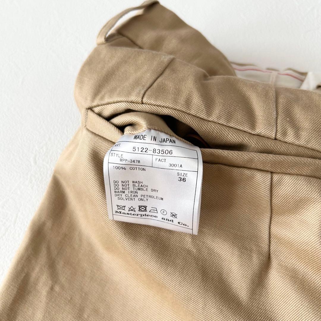 SCYE サイ　2タックテーパードチノトラウザーパンツ36