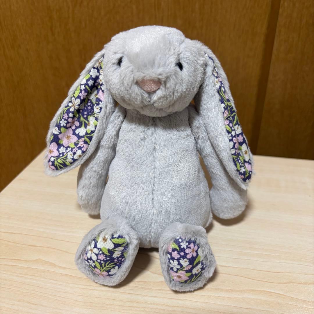 ぬいぐるみ  Blossom Silver Bunny Bloom S