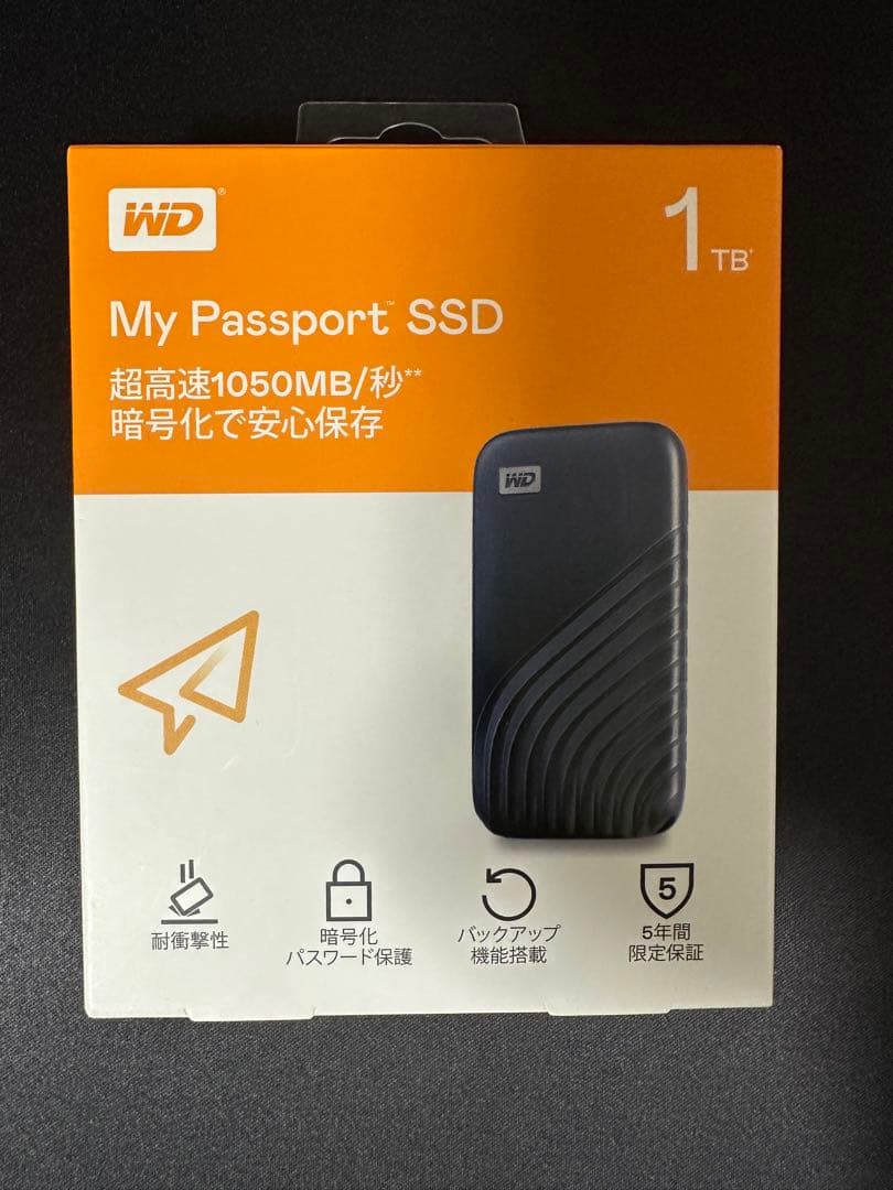 外付けハードディスク・ドライブ WD My Passport SSD 1TB