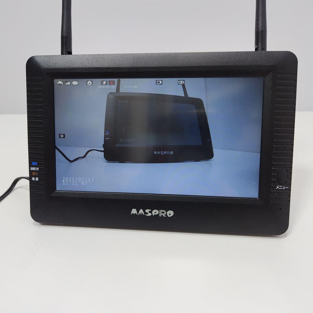 マスプロ　ワイヤレスモニター　防犯カメラ　WHC7M4