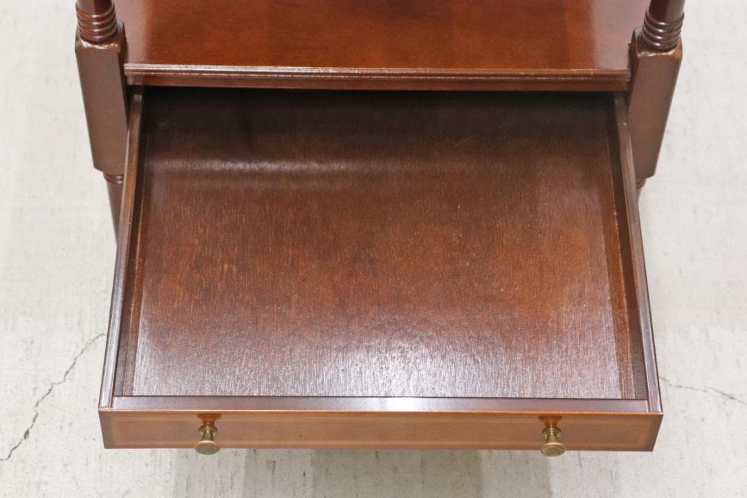 U.S. アメリカ ボンベイ サイドテーブル ラック ベッドサイド ヴィンテージ