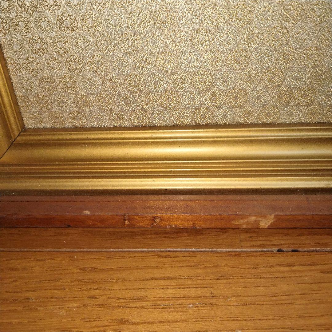 【宝石画】貴石画　雲雀作　アンティーク　レトロ　インテリア　絵