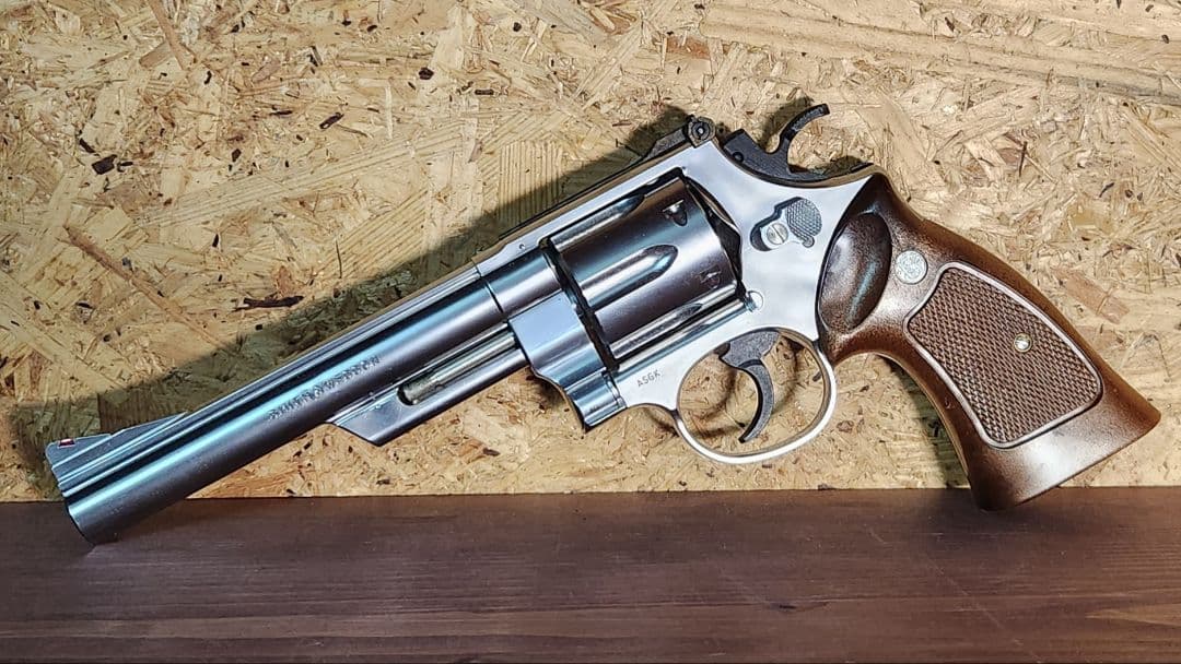 く*じ様 マルシン　ガスガン　旧型　S&W　M29　6インチ　黒銀2挺セット　金