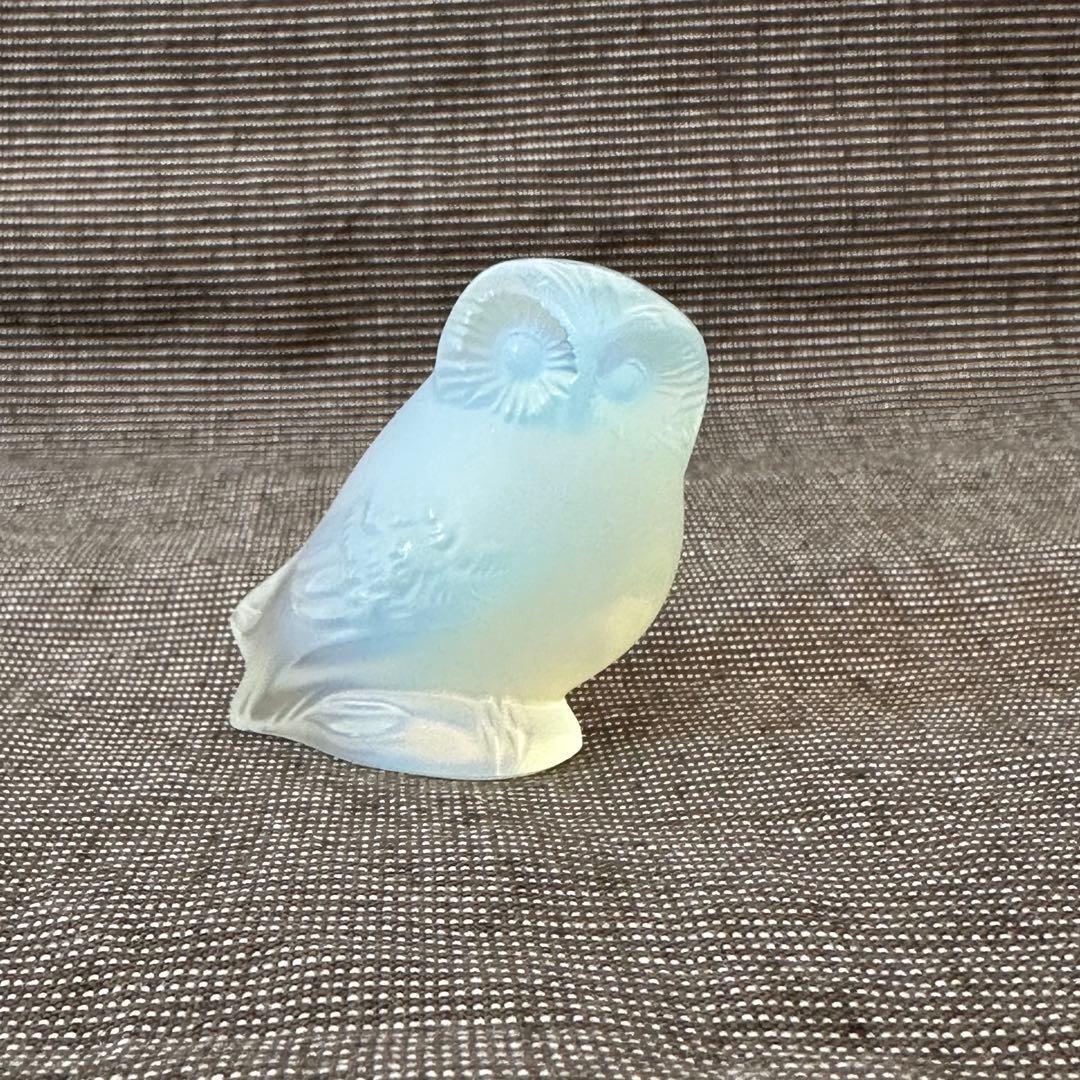 希少❗️ LALIQUE ラリック　フクロウ オパールセント フィギュリン