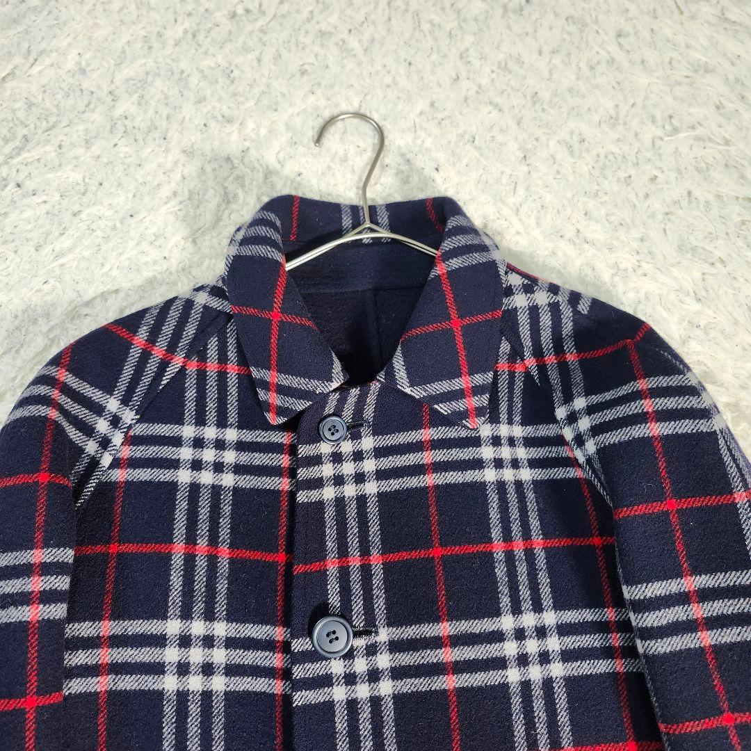 専用　売約済み　バーバリー リバーシブルコート ダブルフェイス ネイビー　7号