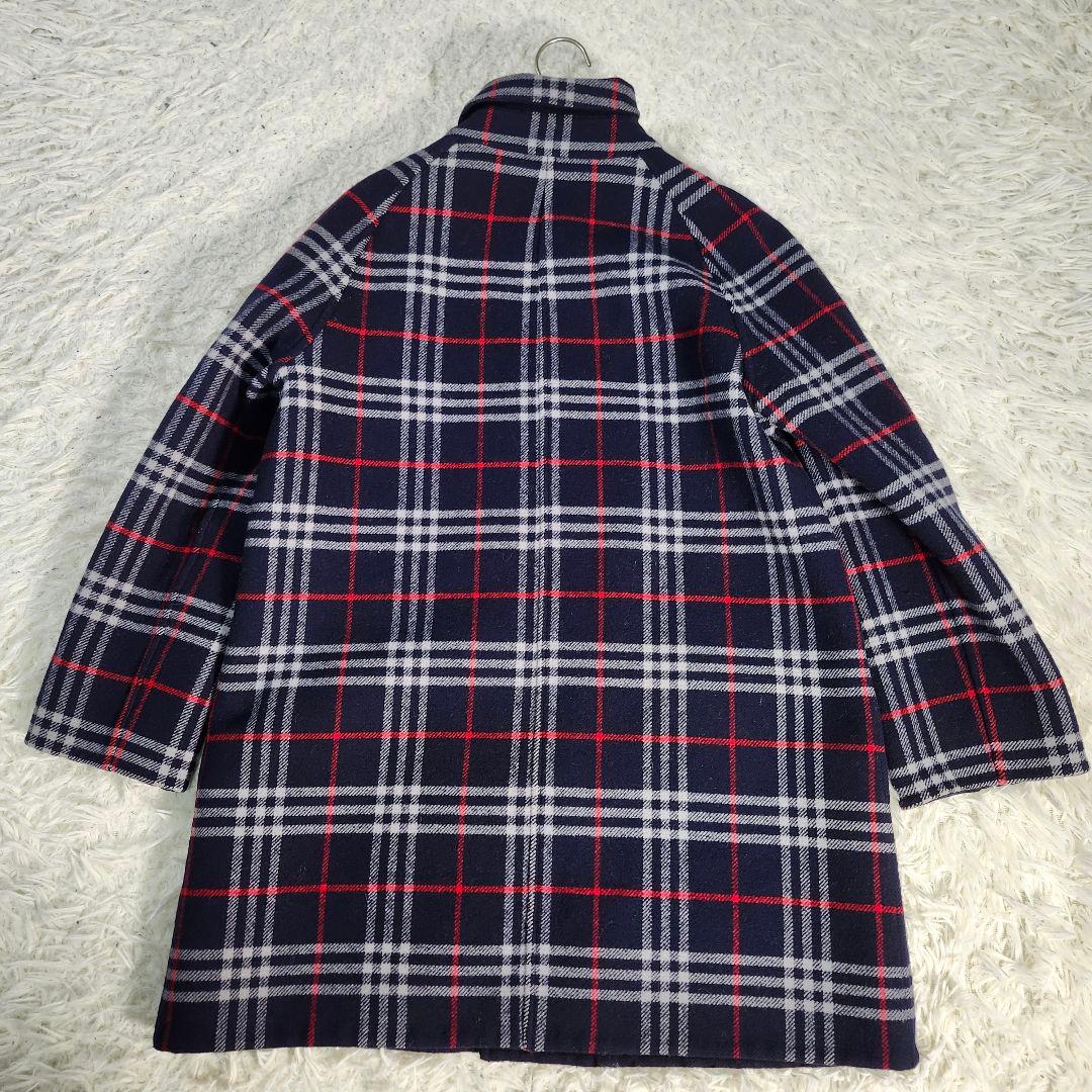 専用　売約済み　バーバリー リバーシブルコート ダブルフェイス ネイビー　7号