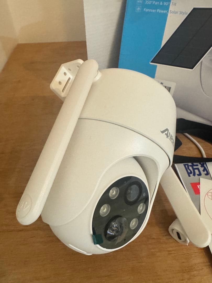 最新4G防犯カメラ・wifi不要・SIM/SDカード内蔵 ANRAN 電源不要