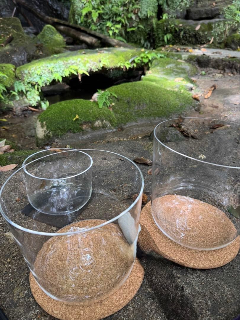 【マレット無】クリアタイプのクリスタルボウルとバッグ