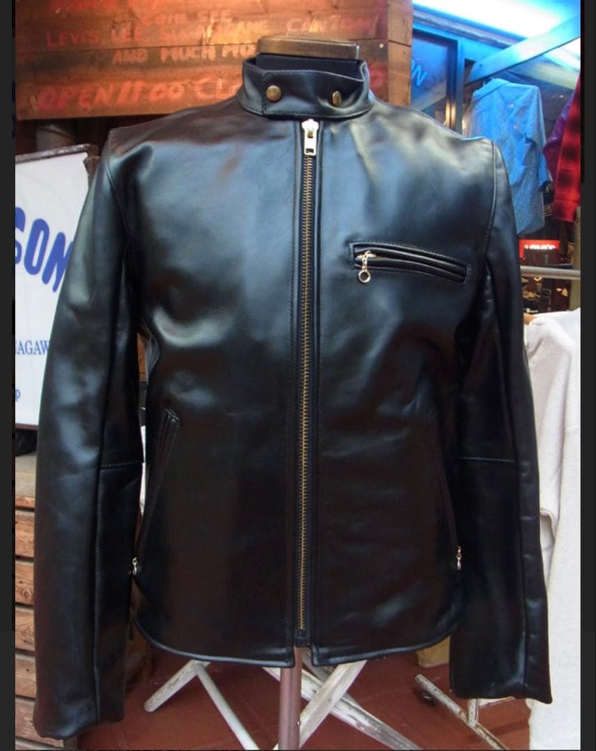 vanson Ｂ　シングルライダースジャケット ブラック