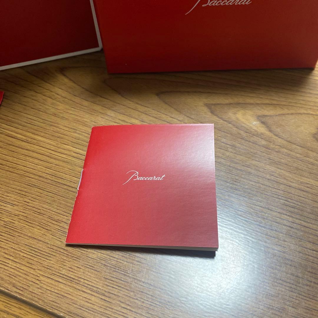 バカラ　クリスタルグラス招き猫クリアゴールド