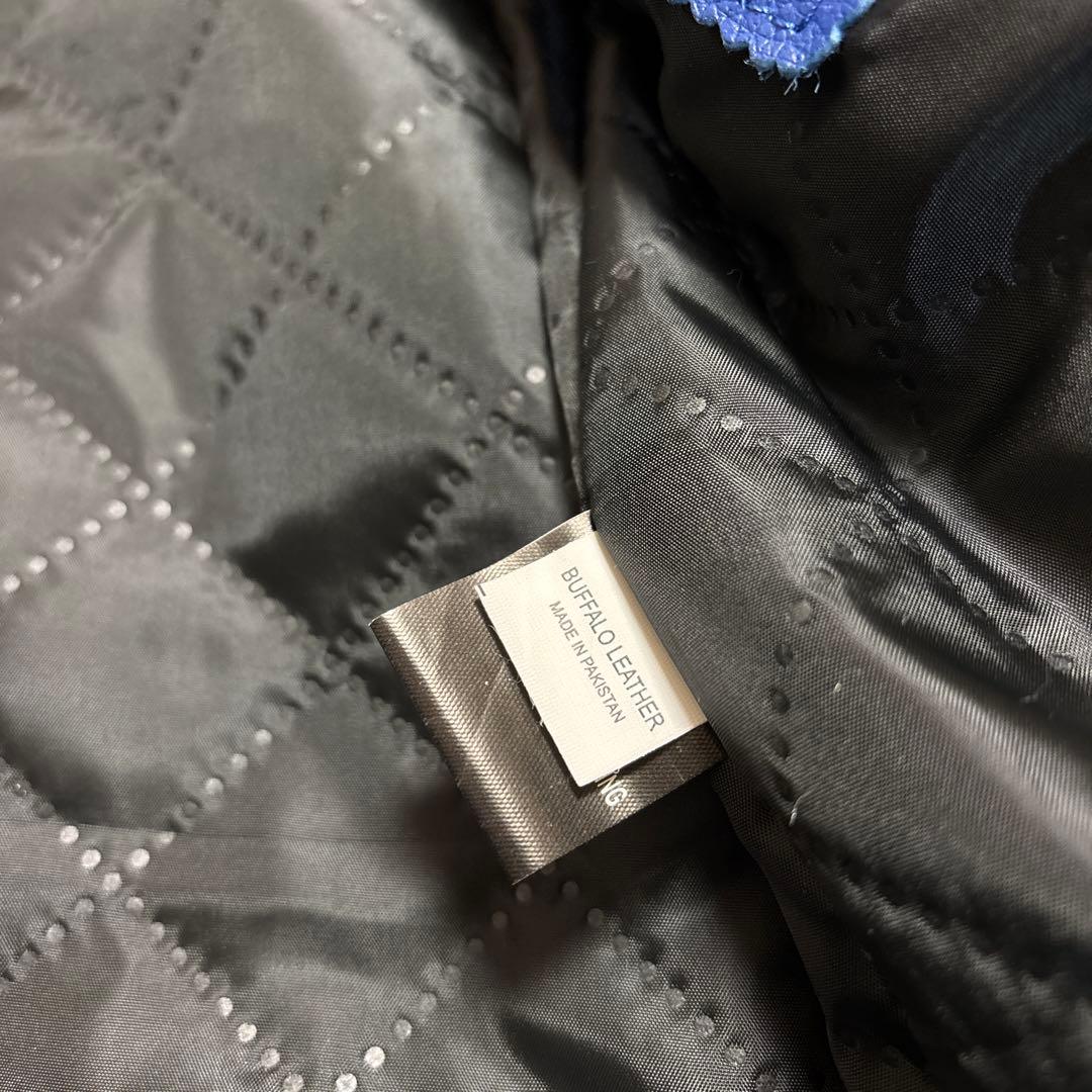 レザージャケット ライダース ドミネーター ロイヤルブルー 水牛革 サイズ44