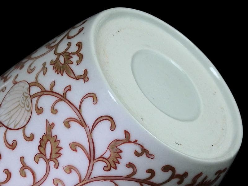 古伊万里　金襴手　金唐草の図　大振蕎麦猪口　E777AS-fbsc