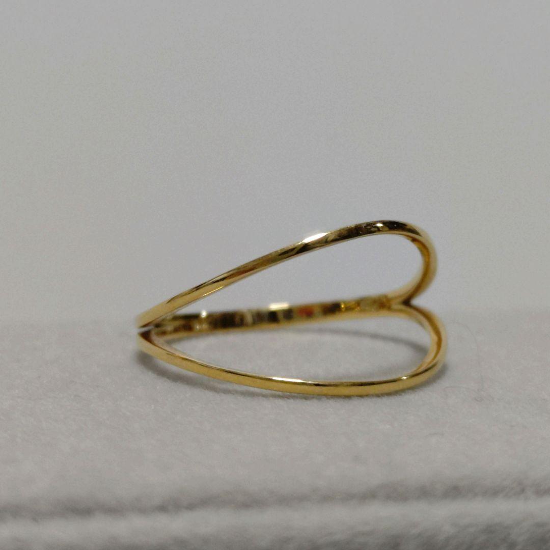 メザンジュ銀座リム K18YG 9.5号 ダブルアームリング