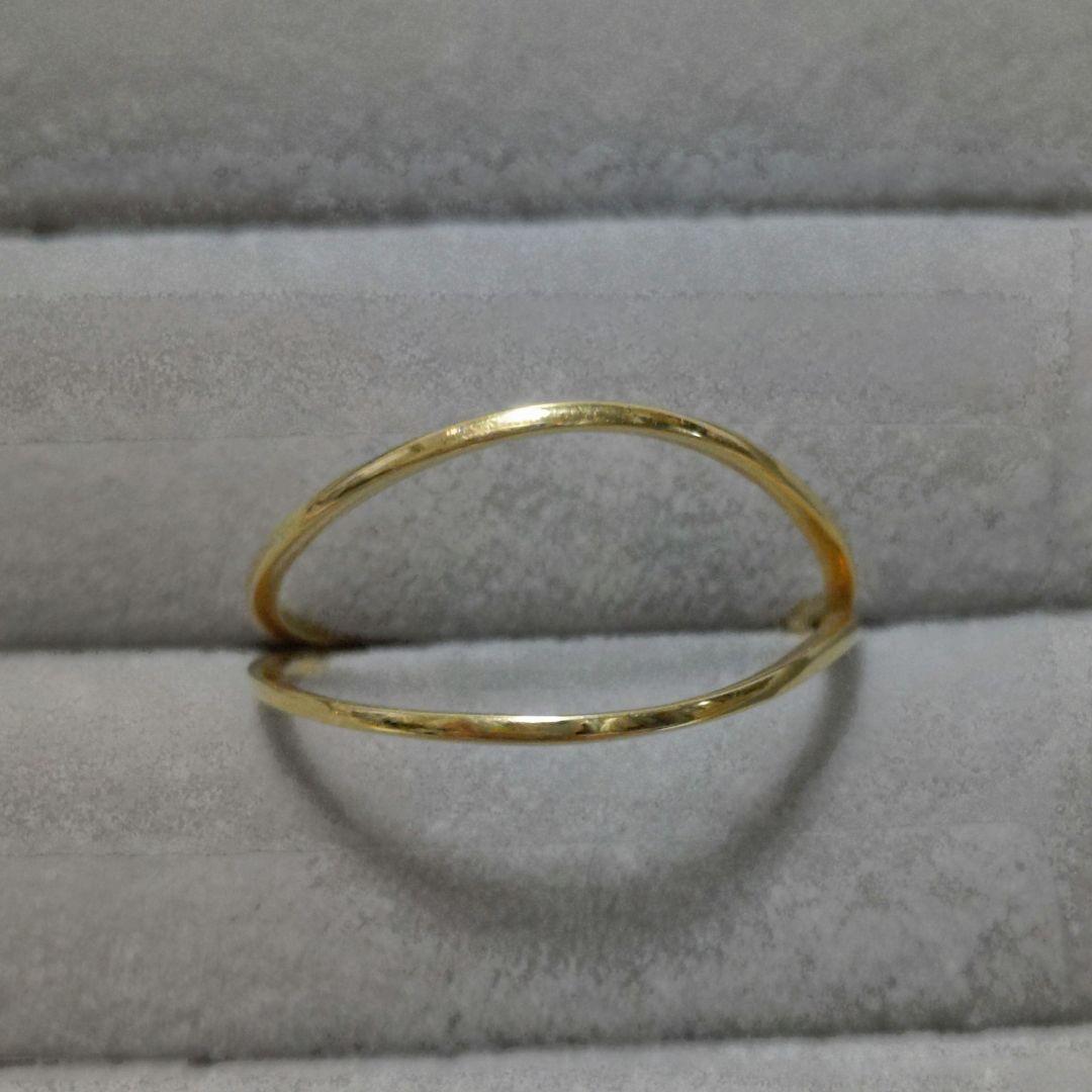 メザンジュ銀座リム K18YG 9.5号 ダブルアームリング