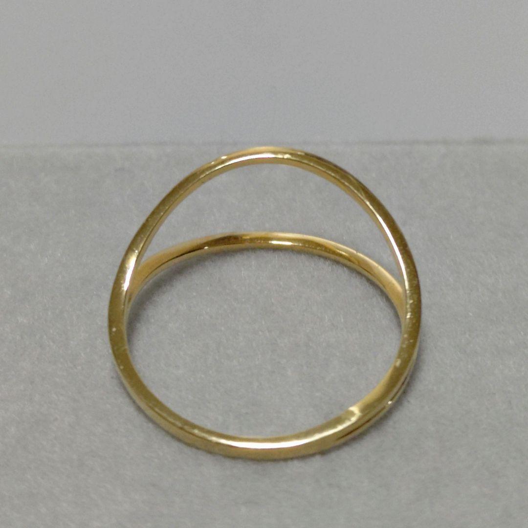 メザンジュ銀座リム K18YG 9.5号 ダブルアームリング